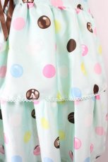 画像3: Angelic Pretty / ポルカドットチョコレートサロペットSet  ミント I-26-05-24-086-AP-OP-SA-ZI (3)
