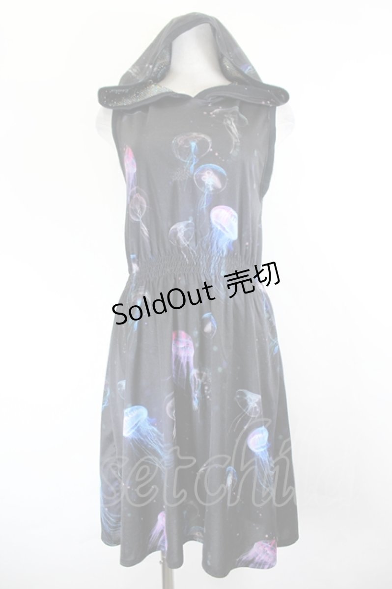 画像1: MILK / Jellyfishワンピース  ブラック I-26-05-24-094-ML-OP-SA-ZI (1)