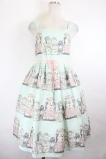 画像1: Emily Temple cute / my Dresserノースリーブワンピース  サックス I-26-05-24-105-ET-OP-SA-ZI (1)