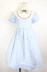 画像1: Emily Temple cute / collegeワンピース  青Ｘ白チェック I-26-05-24-114-ET-OP-SA-ZI (1)