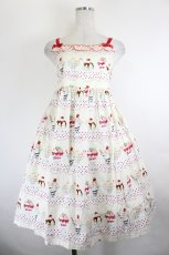 画像1: Shirley Temple / パフェキャミワンピース 160CM 赤 I-26-05-24-120-ET-OP-SA-ZI (1)