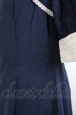 画像3: an another angelus / レース使いフロント開きマーメイドワンピース  ネイビー I-26-05-24-125-CA-OP-SA-ZI (3)