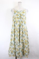 画像1: axes femme / 花柄ワンピース  サックス I-26-05-24-126-AX-OP-SA-ZI (1)