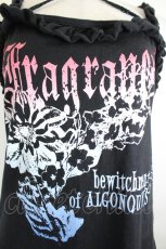 画像3: ALGONQUINS / グラデーションラメフラワープリントキャミワンピース  黒Ｘ赤Ｘ青 I-26-05-24-128-AL-OP-SA-ZI (3)