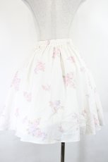 画像2: LODISPOTTO / フラワープリントスカート  白Ｘピンク I-26-05-24-132-LO-SK-SA-ZI (2)