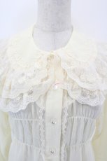 画像4: BABY,THE STARS SHINE BRIGHT / シフォンベビードールブラウス  生成り I-26-05-24-002-BA-BL-SA-ZI (4)