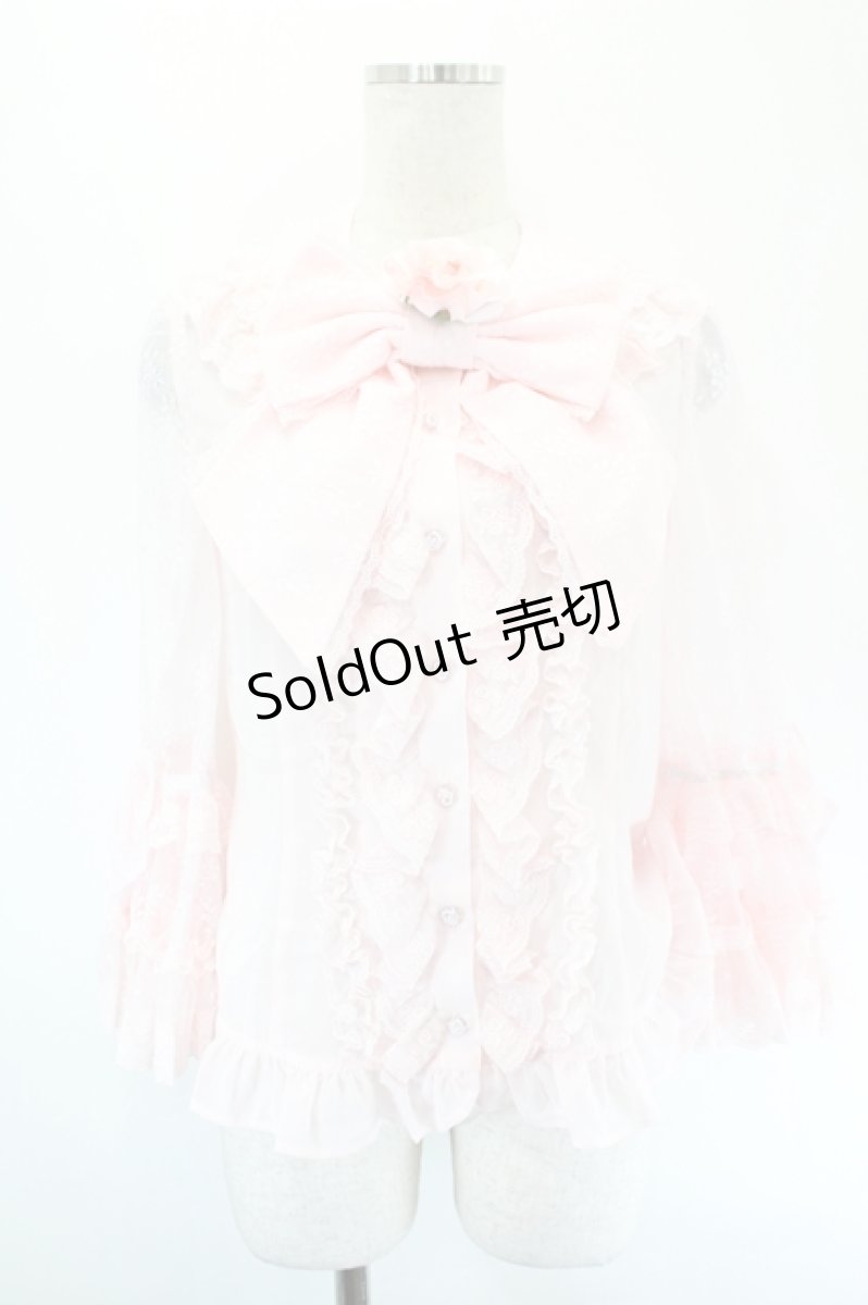 画像1: Angelic Pretty / 夢みる舞踏会ブラウス  ピンク I-26-05-24-020-AP-BL-SA-ZI (1)