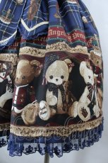 画像3: Angelic Pretty / British Bearジャンパースカートセット ジャンパースカート単品  青 I-26-05-27-038-AP-OP-SA-ZI (3)