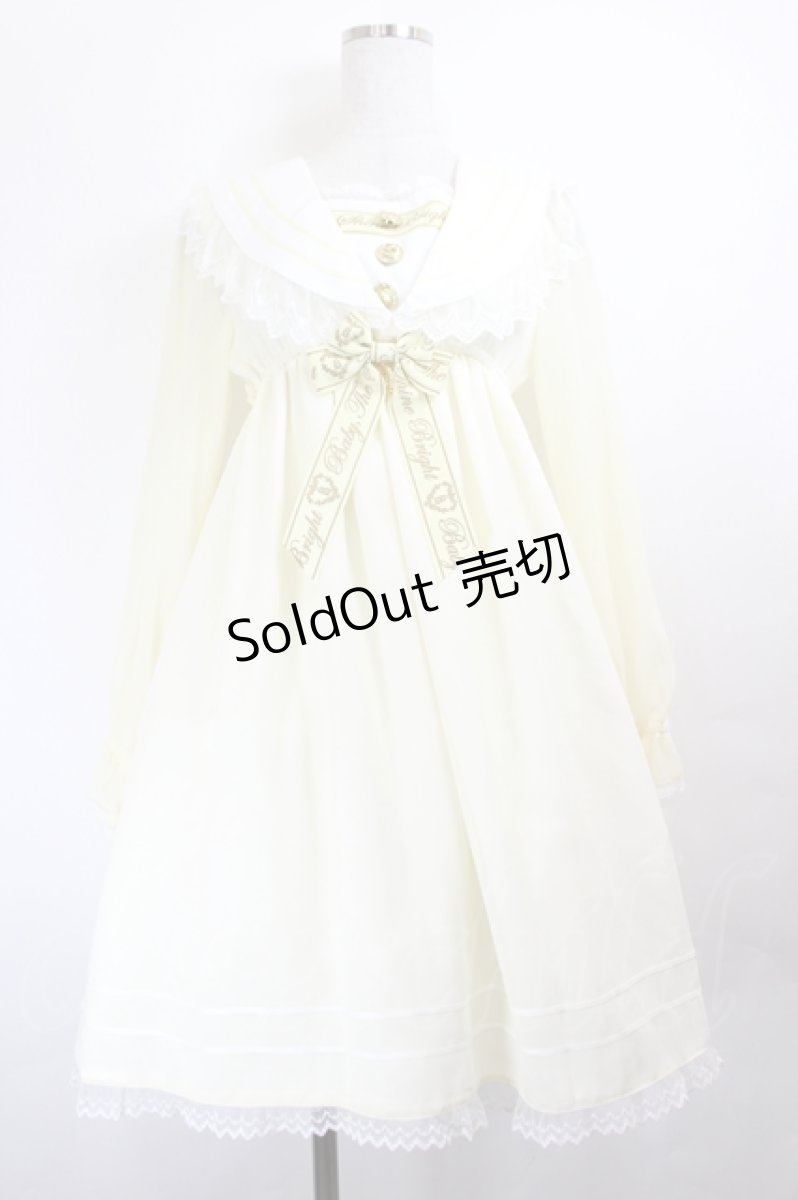 画像1: BABY,THE STARS SHINE BRIGHT / Best Wishes Sweetheartワンピース  イエローＸ白 I-26-05-27-041-BA-OP-SA-ZI (1)