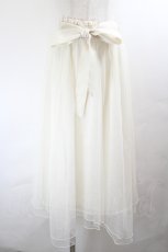 画像1: axes femme POETIQUE / ラメシフォンチュールSK M クリーム I-26-05-27-083-AX-SK-SA-ZI (1)