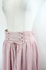 画像2: axes femme POETIQUE / バックフリルレースアップスカート M 淡ピンク I-26-05-27-084-AX-SK-SA-ZI (2)