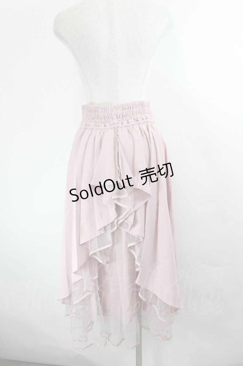 画像3: axes femme POETIQUE / バックフリルレースアップスカート M 淡ピンク I-26-05-27-084-AX-SK-SA-ZI (3)