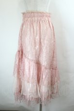 画像3: axes femme / ボリュームフリルレーススカート F ピンク I-26-05-27-089-AX-SK-SA-ZI (3)