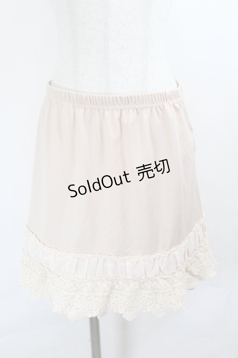 画像1: axes femme / バラレースミニペチスカート M ピンク I-26-05-27-090-AX-SK-SA-ZI (1)