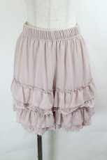 画像1: axes femme POETIQUE / レースフリルペチパンツ M 淡ピンク I-26-05-27-095-AX-PA-SA-ZI (1)