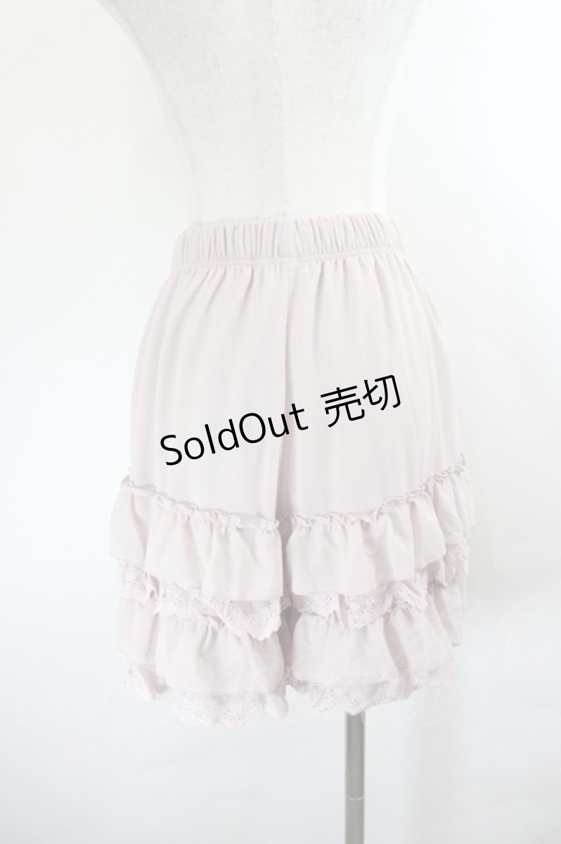 画像3: axes femme POETIQUE / レースフリルペチパンツ M 淡ピンク I-26-05-27-095-AX-PA-SA-ZI (3)