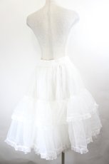 画像3: metamorphose / 【プラスサイズ】オーガンジーミディアムフリルパニエ  白 I-26-05-27-098-ME-SK-SA-ZI (3)