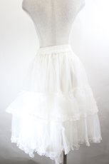 画像3: metamorphose / 【プラスサイズ】オーガンジーミディアムフリルパニエ  白 I-26-05-27-099-ME-SK-SA-ZI (3)