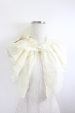 画像1: axes femme / ラッフルレーシーケープ  生成り I-26-05-27-109-AX-ZA-SA-ZI (1)