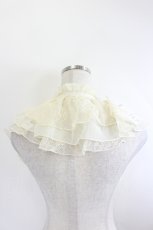 画像3: axes femme / ラッフルレーシーケープ  生成り I-26-05-27-109-AX-ZA-SA-ZI (3)