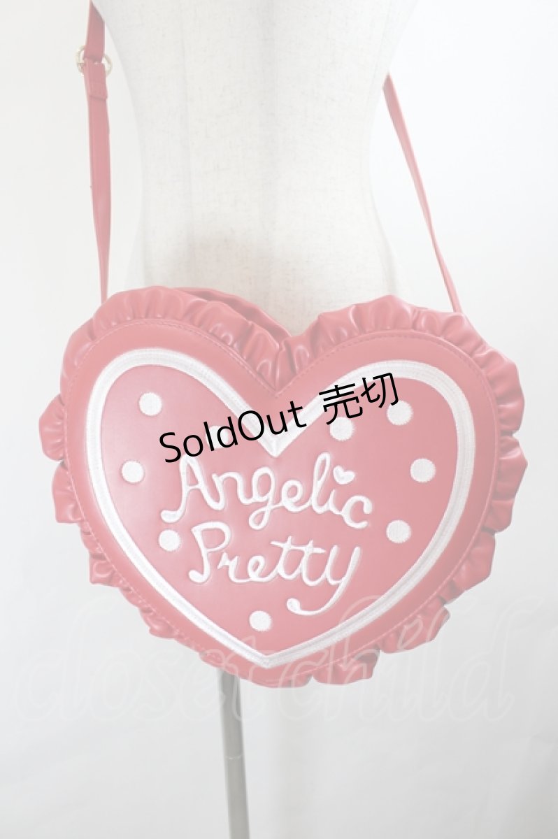 画像2: Angelic Pretty / ドットロゴハートショルダーバッグ  黒Ｘ白 I-26-05-27-129-AP-BG-SA-ZI (2)