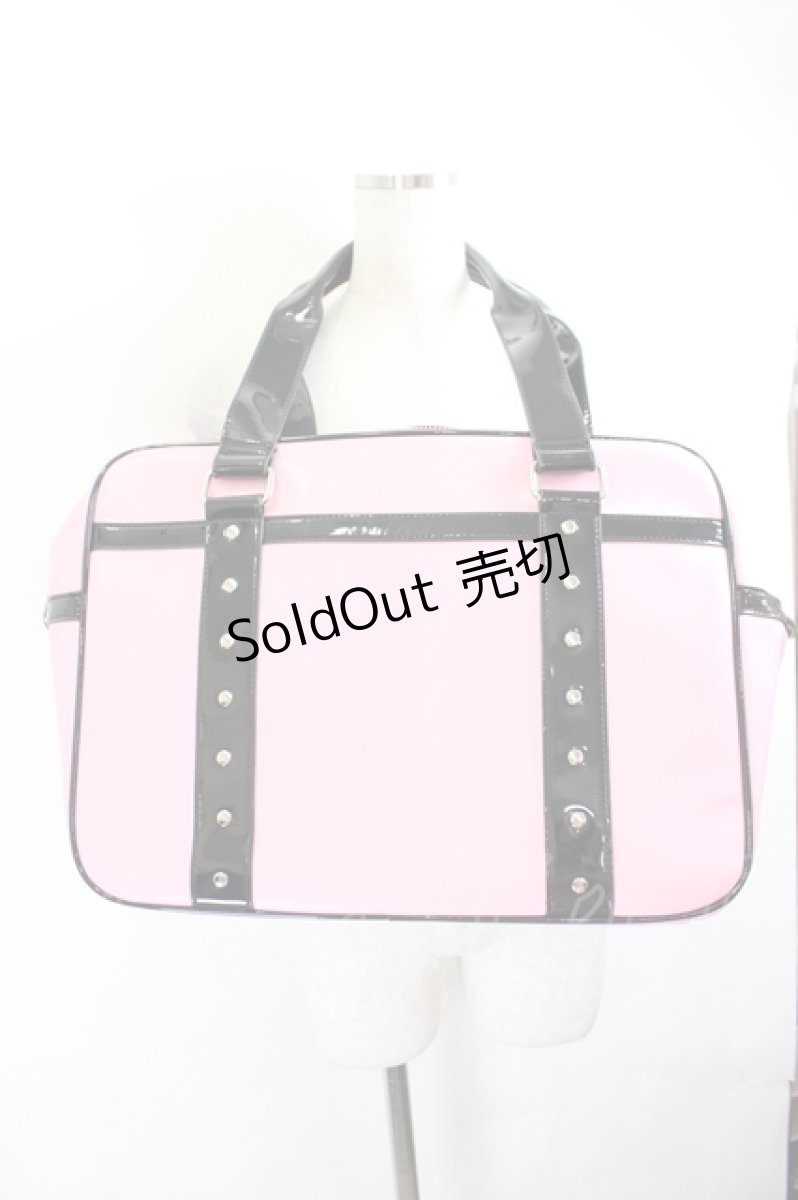画像3: LOLITAその他(お買取対象外) / ハート窓ボストンバッグ  ピンクＸ黒 I-26-05-27-133-LO-BG-SA-ZI (3)