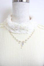 画像3: axes femme / ファーカラーシフォンフリルテレコニット  生成り I-26-05-27-020-AX-TO-SA-ZI (3)