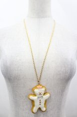 画像2: Q-pot. / ベアシュガークッキーネックレス  クマ王子 I-26-05-29-005-QP-AC-SA-ZI (2)