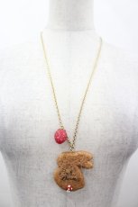 画像2: PINK HOUSE / ラビットクッキーネックレス  ブラウン I-26-05-29-006-LO-AC-SA-ZI (2)