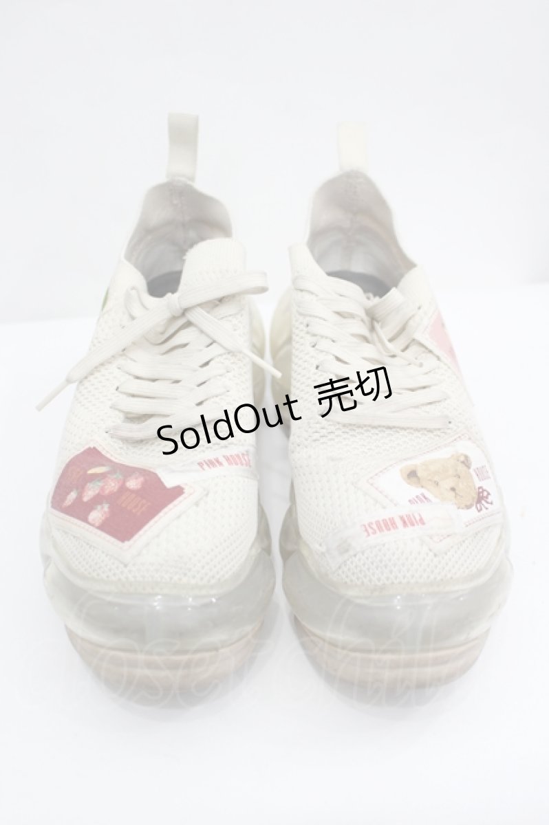 画像1: MIKIOSAKABE / New “Jewelry” Shoes/Beige/PINK HOUSExMIKIOSAKABE 23CM アイボリー I-26-05-29-092-PU-SH-SA-ZI (1)