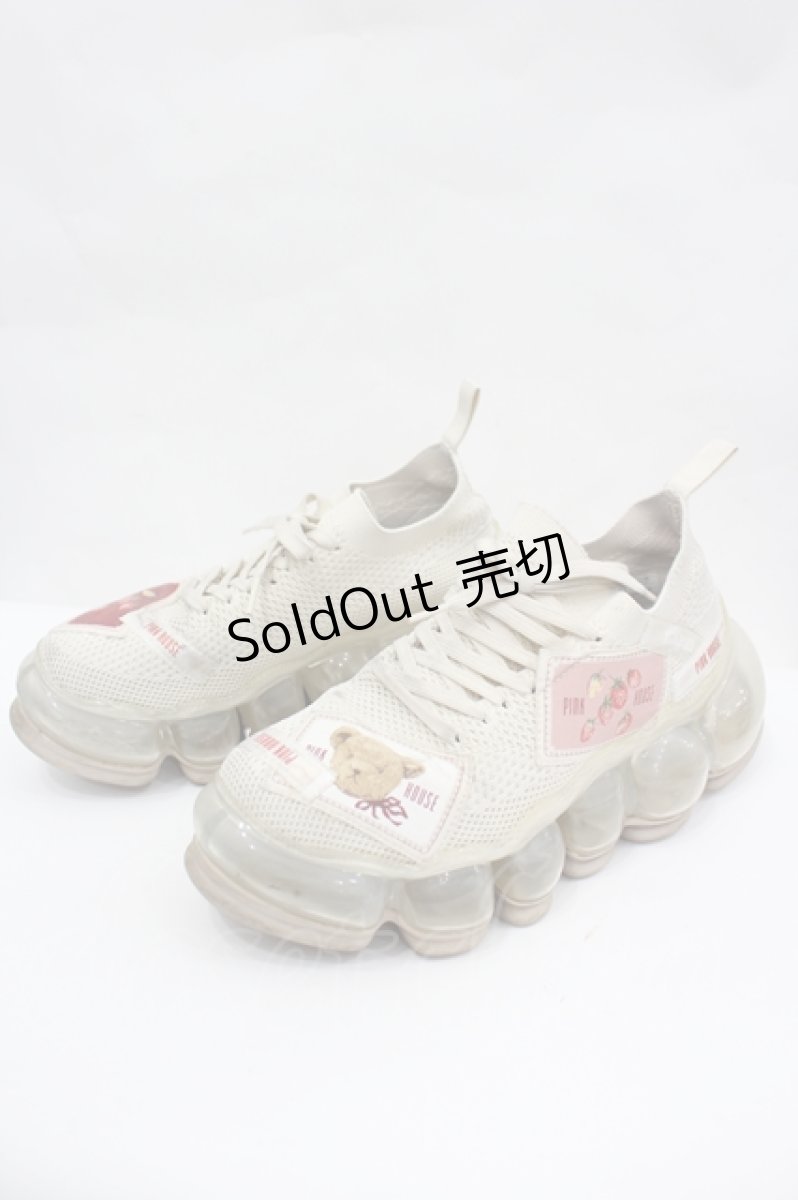画像3: MIKIOSAKABE / New “Jewelry” Shoes/Beige/PINK HOUSExMIKIOSAKABE 23CM アイボリー I-26-05-29-092-PU-SH-SA-ZI (3)