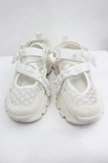 画像1: merry jenny / ribbonシアーベルクロスニーカー 約24cm(内側採寸) 白 I-26-05-29-093-LO-SH-SA-ZI (1)