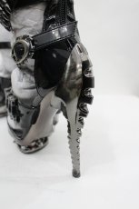 画像5: hades / 弾丸ストラップシューズ  黒ｘシルバー I-26-05-29-099-PU-SH-SA-ZI (5)