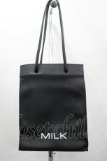 画像1: MILK / レザーpetit BAG  黒ｘ白 I-26-05-29-018-ML-BG-SA-ZI (1)