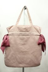 画像2: Maison de FLEUR / ダブルリボントートバッグ  ピーチ I-26-05-29-020-LO-BG-TE-ZI (2)