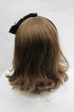 画像3: Emily Temple cute / リボンベロアカチューシャ  黒 I-26-05-29-023-ET-AC-TE-ZI (3)