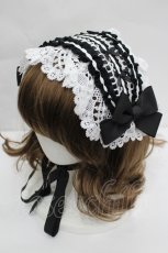 画像1: BABY,THE STARS SHINE BRIGHT / Maison de Petite Rubanヘッドドレス  黒Ｘ白 I-26-05-29-026-BA-AC-SA-ZI (1)