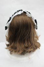 画像3: BABY,THE STARS SHINE BRIGHT / Maison de Petite Rubanヘッドドレス  黒Ｘ白 I-26-05-29-026-BA-AC-SA-ZI (3)