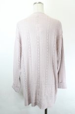画像2: axes femme / 花刺繍ロングニットカーディガン F ピンク I-26-05-31-025-AX-TO-SA-ZI (2)