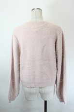 画像2: axes femme / リボン付フェザーニットカーディガン F ピンク I-26-05-31-027-AX-TO-SA-ZI (2)