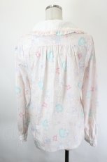 画像2: Nile Perch / アニマルプレゼントブラウス（Baby Gift柄）  ピンクＸ白 I-26-05-31-004-LO-BL-SA-ZI (2)