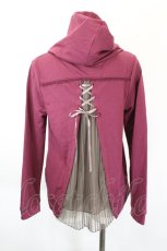 画像2: axes femme / バックシャンパーカー M ボルドー I-26-05-31-039-AX-TO-SA-ZI (2)