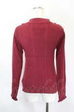 画像2: axes femme / バラボトルネックニットプルオーバー F ワイン I-26-05-31-043-AX-TO-SA-ZI (2)