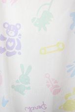 画像5: Nile Perch / おもちゃ箱プリント半袖ブラウス  白Ｘパステル I-26-05-31-005-LO-BL-SA-ZI (5)