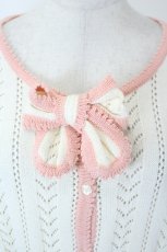 画像4: PINK HOUSE / 苺モチーフ使いカーディガン  アイボリーＸピンク I-26-05-31-055-LO-TO-SA-ZI (4)