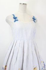 画像4: Emily Temple cute / アフタヌーンティーノースリーブワンピース  青 I-26-05-31-063-ET-OP-SA-ZI (4)