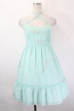 画像1: Emily Temple cute / グリッター星座ノースリーブワンピース  ミント I-26-05-31-064-ET-OP-TE-ZI (1)