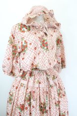 画像4: PINK HOUSE / 苺リースプリントパッチワークワンピース  ピンク I-26-05-31-070-LO-OP-SA-ZI (4)
