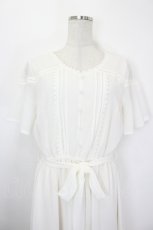 画像2: axes femme / フィッシュテール半袖ワンピース M 生成り I-26-05-31-077-AX-OP-SA-ZI (2)