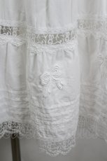 画像2: MOMOKO HOUSE / リボンレーススカート  白 I-26-05-31-089-LO-SK-SA-ZI (2)